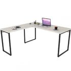 Mesa Para Escritório Angular Kuadra Snow - Compace