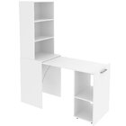 Mesa Para Escritório Articulável Alta Multiuso Retrátil Branco