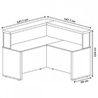 Mesa Para Escritório Charuto/preto - Artany Móveis