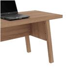 Mesa Para Escritório Com 02 Gavetas Me4122 Amêndoa