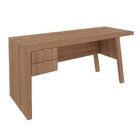 Mesa Para Escritório Com 02 Gavetas Me4122 Amêndoa