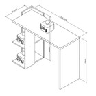 Mesa Para Escritório Com 2 Nichos Esc 4007 Sense Nogueira/bra