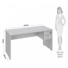 Mesa Para Escritório Com Com Chave Web30 2 Gavetas 150cm Espr