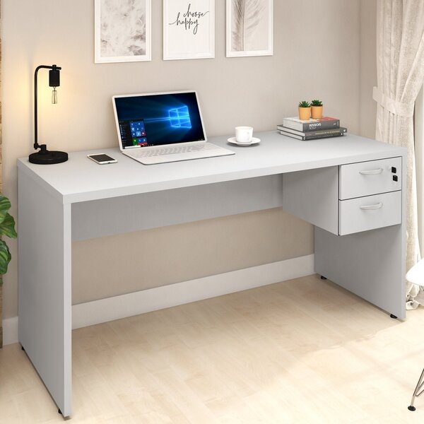 Mesa Para Escritório Com Com Chave Web30 2 Gavetas 150cm Espr