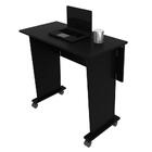 Mesa Para Escritório Com Rodizio Preta