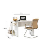 Mesa Para Escritório De 114cm Prestige -branco Branco - Édeca