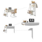 Mesa Para Escritório De 114cm Prestige -branco Branco - Édeca