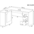 Mesa Para Escritorio De Canto Me4129 Tecno Mobili