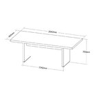 Mesa Para Escritório Diretor 204,2cm Tampo Engrossurado Tambu