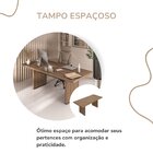 Mesa Para Escritório Diretor 204,2cm Tampo Engrossurado Tambu