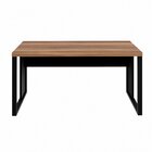 Mesa Para Escritório Diretor Com Tampo 150cm Preto E Marrom Y