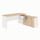 Mesa Para Escritório Diretor Em L 170x150cm Com Armário 1 Por