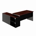 Mesa Para Escritório Diretor Em L Com Armário E 1 Pasta Suspe