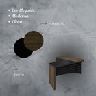 Mesa Para Escritório Diretor Em L Em Tamburato  Charuto/preto