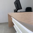 Mesa Para Escritório Diretor Em L Tamburato E Elegante Carval