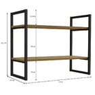 Mesa Para Escritório Diretor Estilo Industrial 1,36m Frejo Co