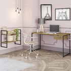 Mesa Para Escritório Diretor Estilo Industrial 1,36m Frejo Co