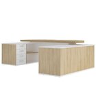 Mesa Para Escritório Diretor Grande 2 Portas 4 Gavetas Carval