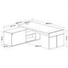 Mesa Para Escritório Diretoria Tamburato Connect 2 Portas Nog