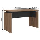 Mesa Para Escritório E Balcão 4 Portas Conde Nogal Preto