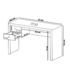 Mesa Para Escritório E Home Office Clover 02 Gavetas 117 Cm T