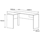 Mesa Para Escritório E Home Office Em L Euro 01 Gaveta 135x10