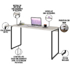 Mesa Para Escritório E Home Office Industrial Aspen 135 Cm C0