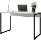 Mesa Para Escritório E Home Office Industrial Soft F01 Branco