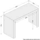 Mesa Para Escritório E Home Office Macau 120 Cm P01 Preto Cas