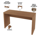 Mesa Para Escritório E Home Office Maika 127 Cm T01 Amêndoa -