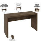 Mesa Para Escritório E Home Office Maika 127 Cm T01 Nogal - L