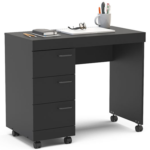 Mesa Para Escritório E Home Office Osaka 90 Cm 03 Gavetas Com