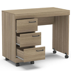 Mesa Para Escritório E Home Office Osaka 90cm 3 Gavetas Com R