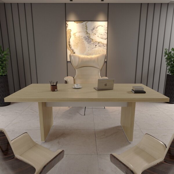 Mesa Para Escritório E Reunião 2 Metros Em Tamburato Executiv