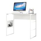 Mesa Para Escritório Em Casa Aço 90 Cm Branco Tutty Shop Jm