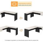 Mesa Para Escritório Em L 1,60x1,60m Tampo E Pés 30mm C/gav.