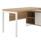 Mesa Para Escritório Em L 136x136cm Com Balcão 2 Portas Nobil