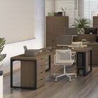 Mesa Para Escritório Em L 150cm 4 Gavetas Suporte Para Cpu Fr