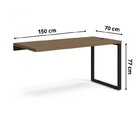 Mesa Para Escritório Em L 150cm 4 Gavetas Suporte Para Cpu Fr