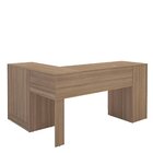 Mesa Para Escritório Em L 151,5x116,5cm 2 Portas 3 Gavetas Es