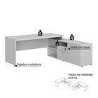 Mesa Para Escritório Em L 170x160cm Com Armário Web30 Espress