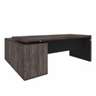 Mesa Para Escritório Em L Artany Terrano/preto