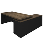 Mesa Para Escritório Em L Caixa Com Tomada Atria Executiva 20