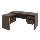Mesa Para Escritório Em L Com Me4106 3 Gavetas 154,8cm Rustic
