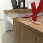 Mesa Para Escritório Em L Diretor 1 Porta 2 Nichos 135x168,5c