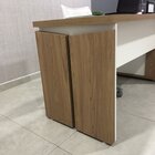 Mesa Para Escritório Em L Diretor 1 Porta 2 Nichos 135x168,5c