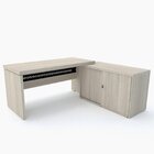 Mesa Para Escritório Em L Diretor Com Balcão 160 X 70 Cm Ml16