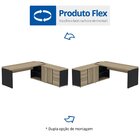 Mesa Para Escritório Em L Diretor Mpb04gpe40pp Esp213 190cm P