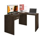 Mesa Para Escritório Em L Gávea Com 1 Gaveta  Espresso Móveis