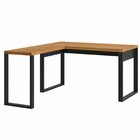 Mesa Para Escritório Em L Industrial  Freijó/preto